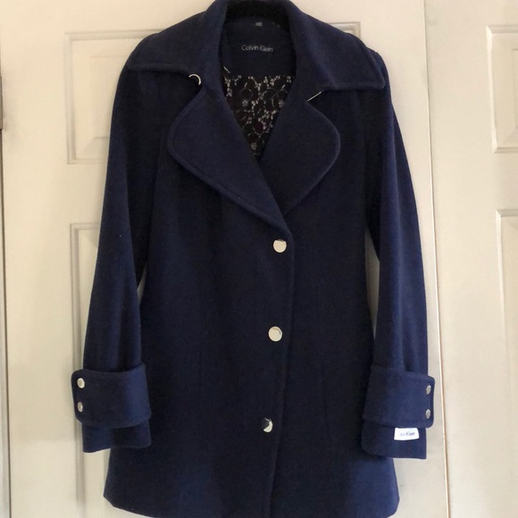 Calvin Klein Jackets & Blazers - Blue Calvin Klein pea coat.